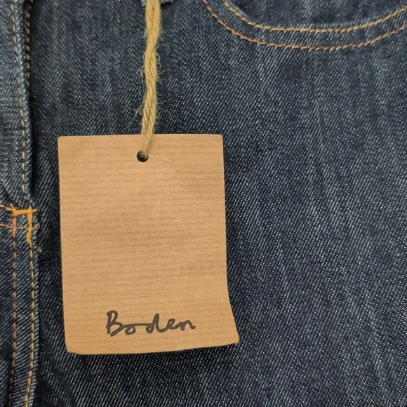 New BODEN Dark Blue Wash Slim Straight Leg Jean 2R / 2 Regular 30.5" Inseam - Picture 3 of 10